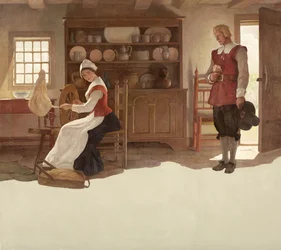 John Alden och Priscilla, 1945
